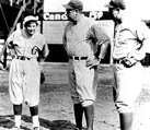 Jackie Mitchell with Babe Ruth